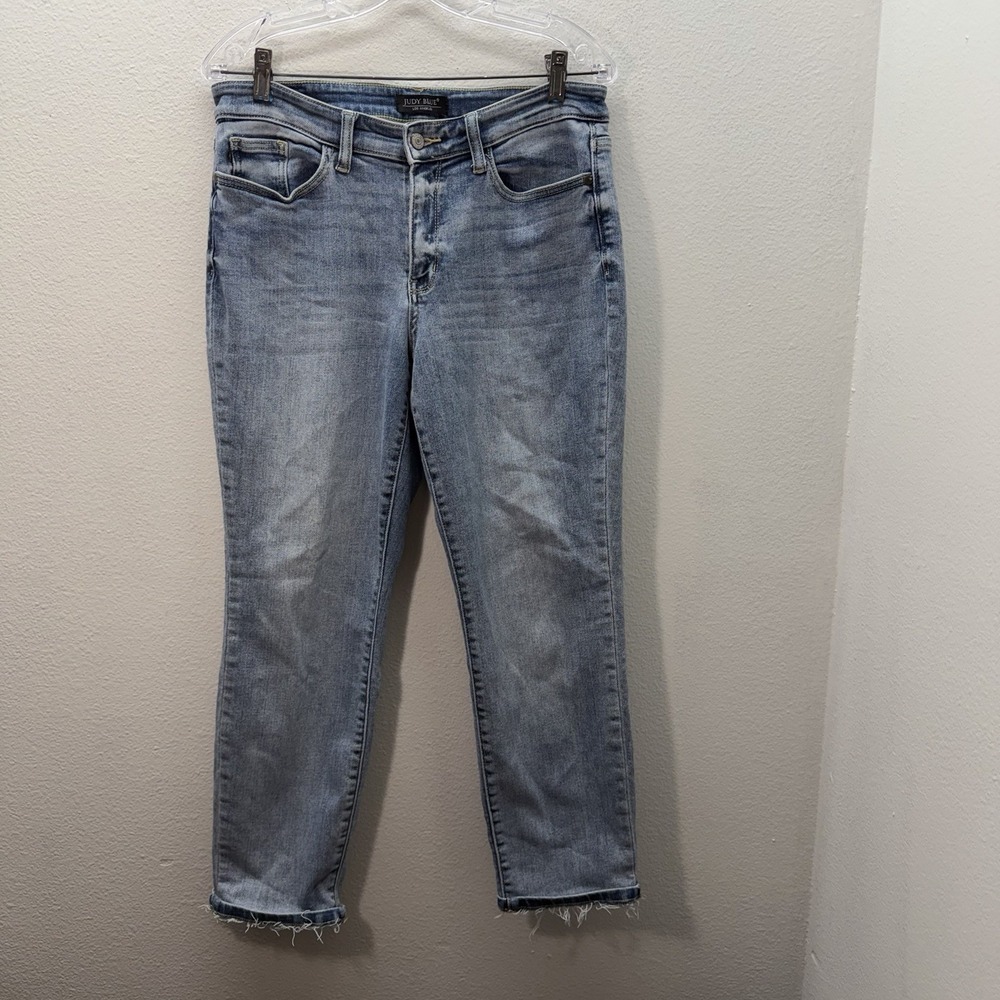 Judy Blue Relaxed Fit Boyfriend Jeans Womens 9x29 Blue Denim Medium Wash Stretch